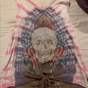 Tie dye zac brown band tank top